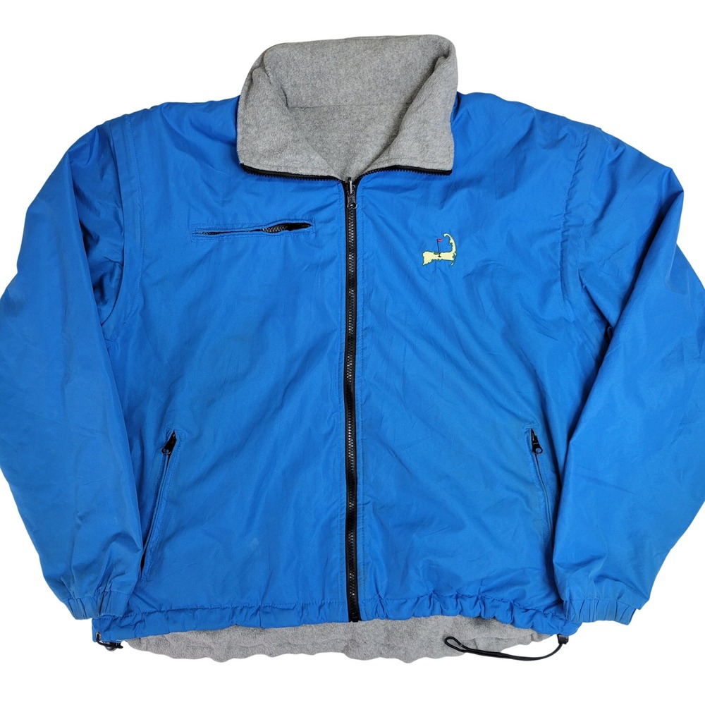 The‎ Weather Co Reversible Convertible Golf Jacket Cape Cod Mens Small